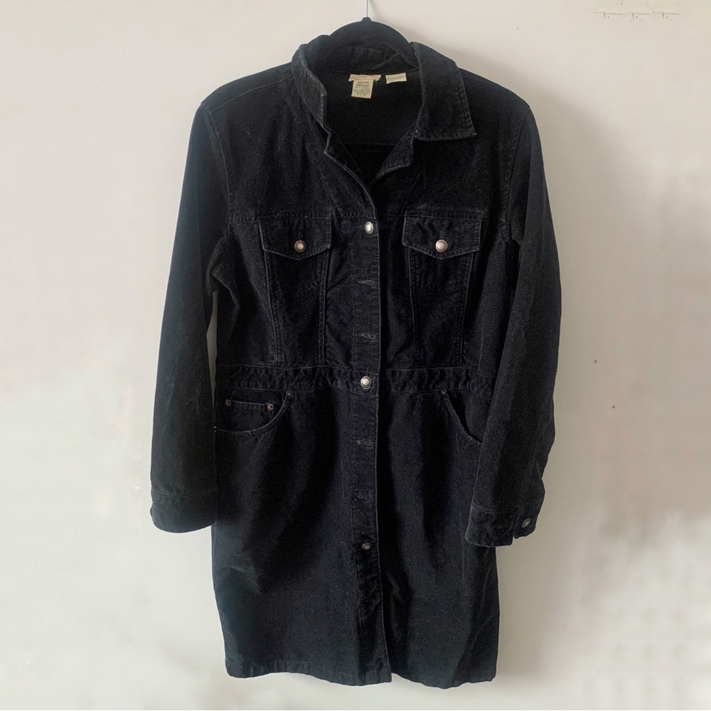 Vintage Button-Down Corduroy Dress